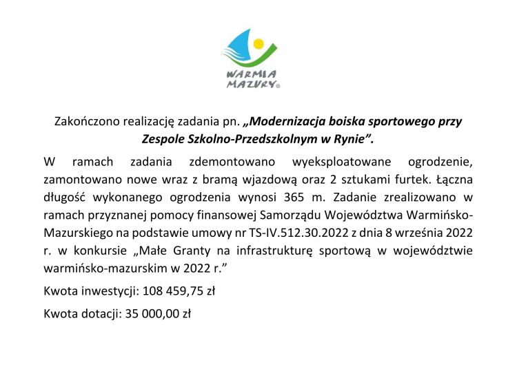 info boisko